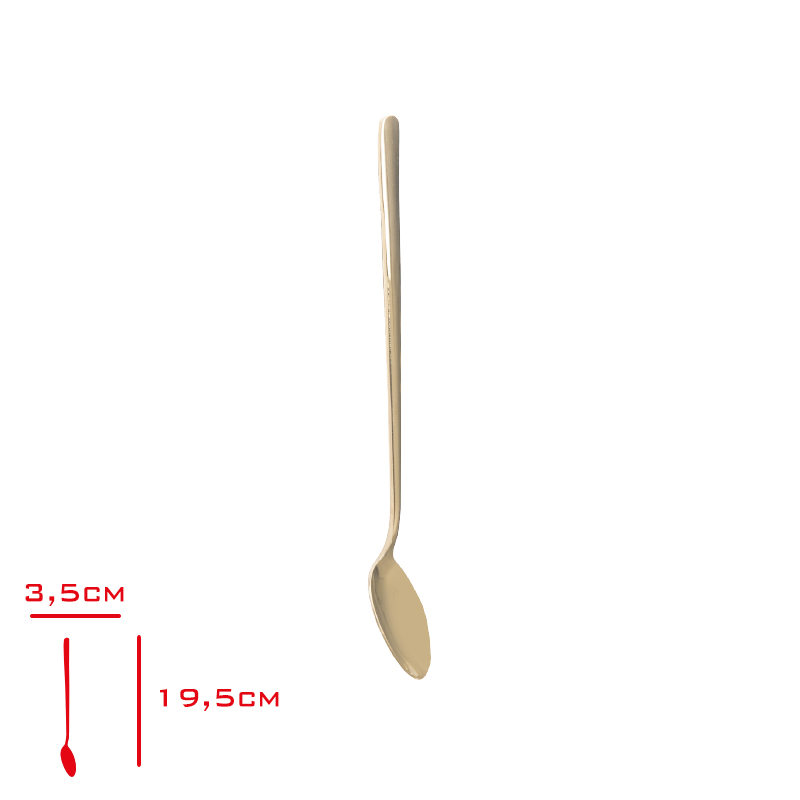 Evmonı Kokteyl Kaşığı 22 Cm Altın Evm-01052