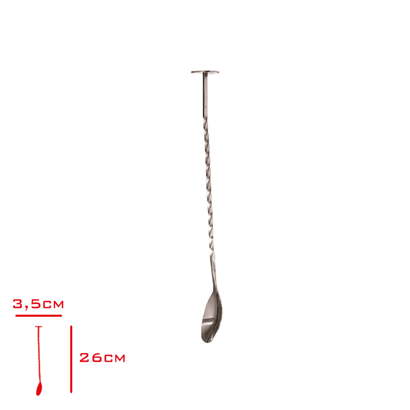 Evmonı Burgulu Bar Kaşığı Bakır 27 Cm Evm-01054