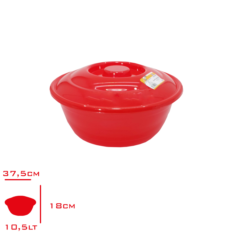 Saglık Ekmek Kazanı 5 No 10,5 Lt Renkli Sp-165