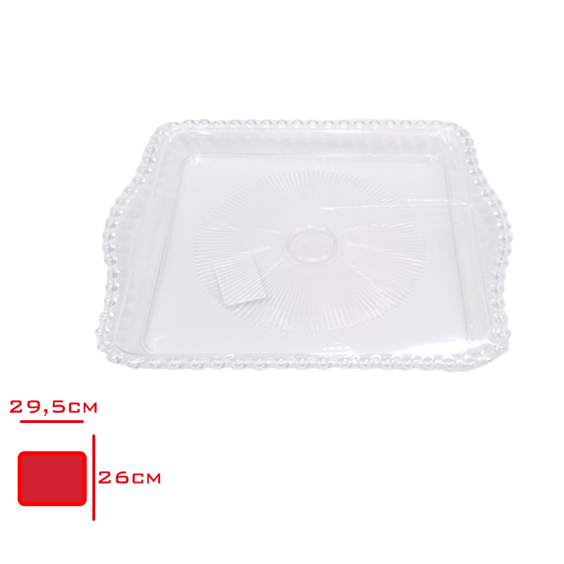Saglık Tepsı Boncuklu Kare Sp-500