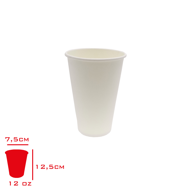 Karton Bardak 12 Oz Luks 50'li