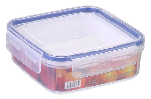 Bora Saklama Kabı Kılıtlı Kare 0,7 Lt Bo-867