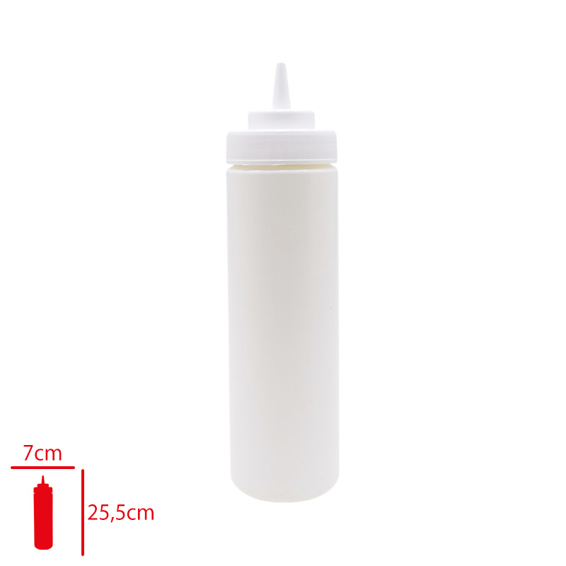 Bora Mayonez & Ketcap Şişe Kapaklı 700 Ml Beyaz Bo-2116