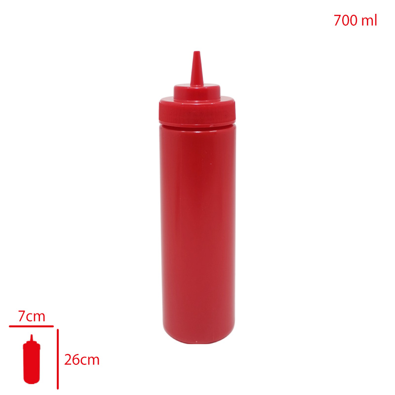 Bora Mayonez & Ketcap Şişe Kapaklı 700 Ml Kırmızı Bo-2118