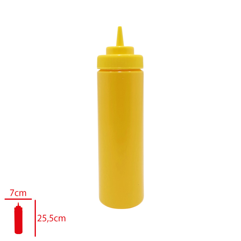 Bora Mayonez & Ketcap Şişe Kapaklı 700 Ml Sarı Bo-2117