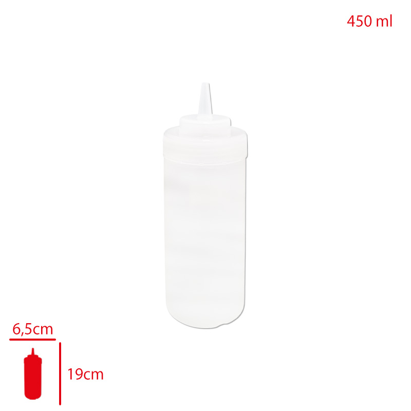 Bora Mayonez & Ketcap Şişe Kapaklı 450 Ml Şeffaf Bo-2111
