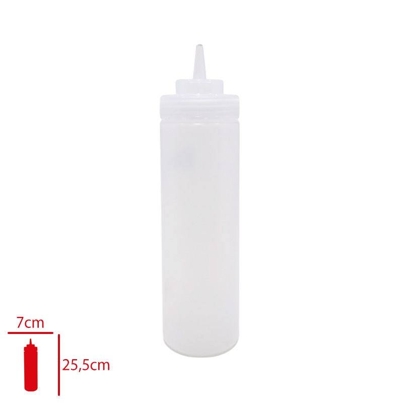 Bora Mayonez & Ketcap Şişe Kapaklı 700 Ml Şeffaf Bo-2115
