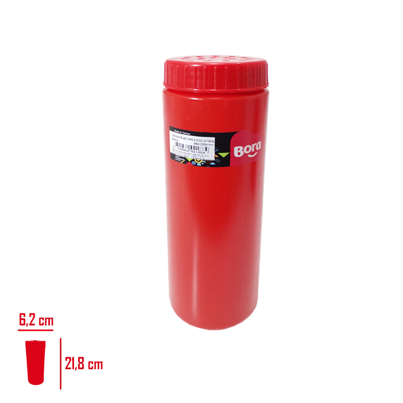 Bora Baharatlık Şişe Genıs Kapaklı 700 Ml Kırmızı Bo-2188