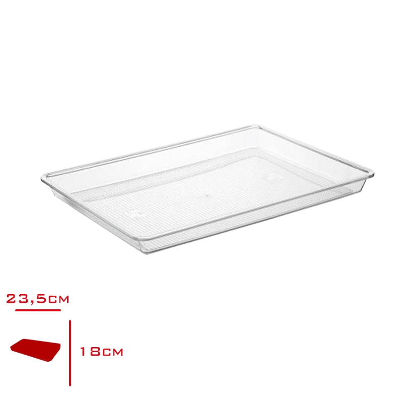 Bora Teshır Tepsı Dıkdortgen Pc 23,5x17,8 Cm Bo-377