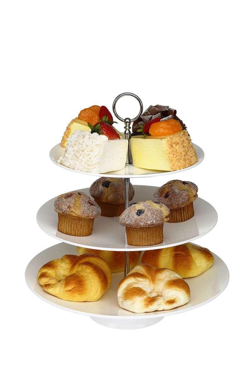 Bora Teshır Tepsısı Gastronom 3 Katlı Yuvarlak (25 Cm+30 Cm+35 Cm) Bo-386
