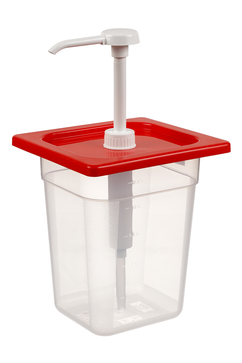 Bora Mayonez & Ketcap Pompalı 1/6-200 Kare Govde Pp+Kapak Pp Kılıtlı Bo-9146