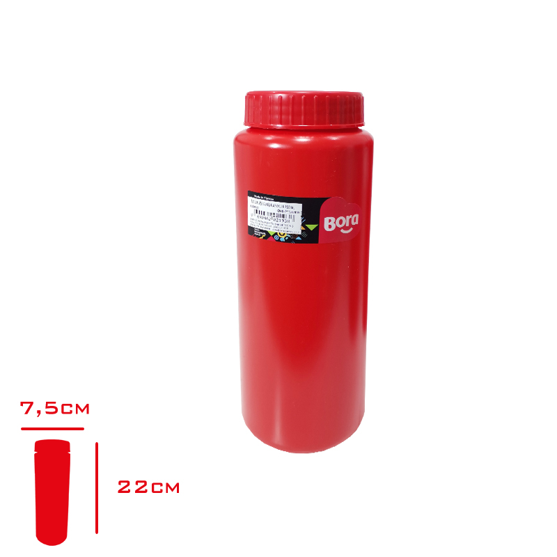 Bora Tuzluk Şişe Genıs Kapaklı 950 Ml Kırmızı Bo-2193