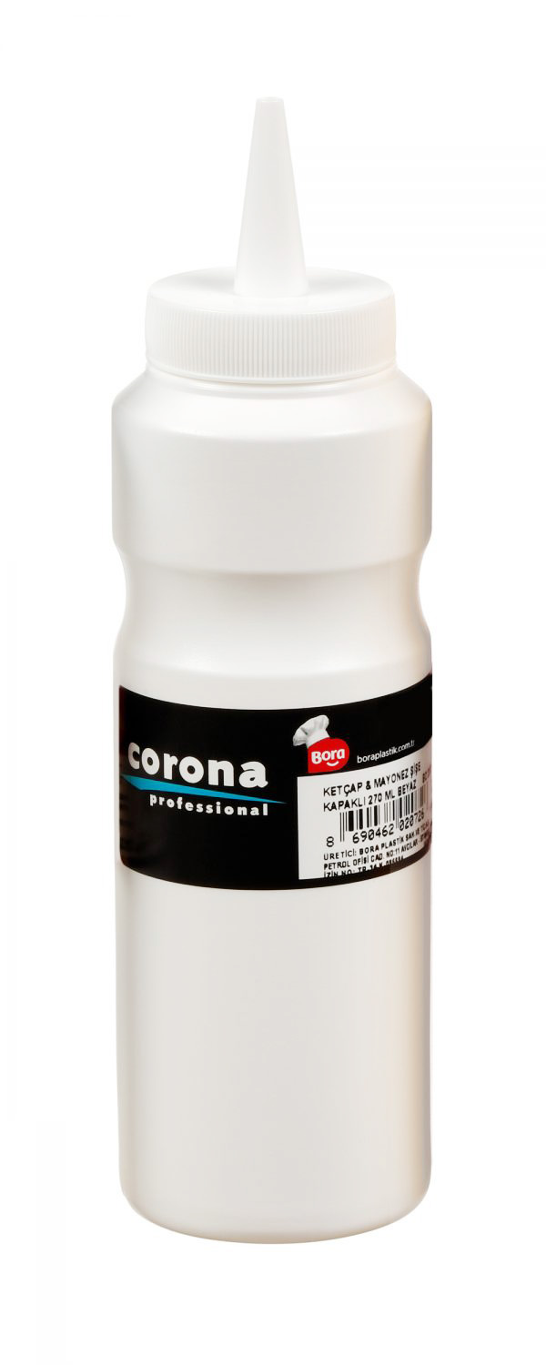 Bora Mayonez & Ketcap Şişe Kapaklı 270 Ml Beyaz Bo-2072