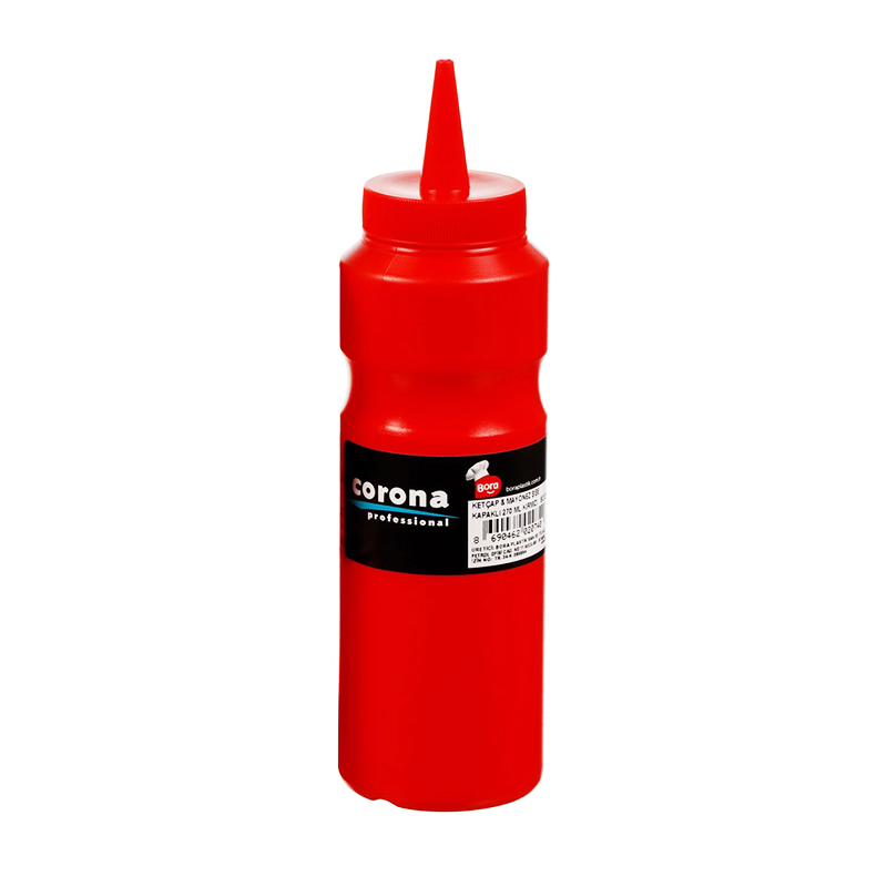 Bora Mayonez & Ketcap Şişe Kapaklı 270 Ml Kırmızı Bo-2074