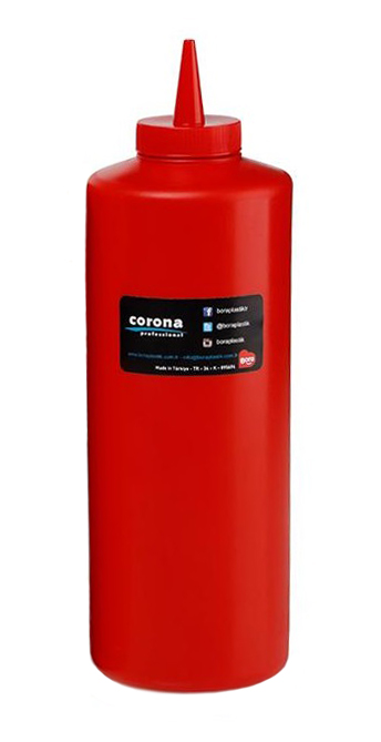 Bora Mayonez & Ketcap Şişe Kapaklı 950 Ml Kırmızı Bo-2107