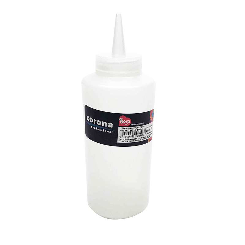 Bora Mayonez & Ketcap Şişe Kapaklı 420 Ml Şeffaf Bo-2100