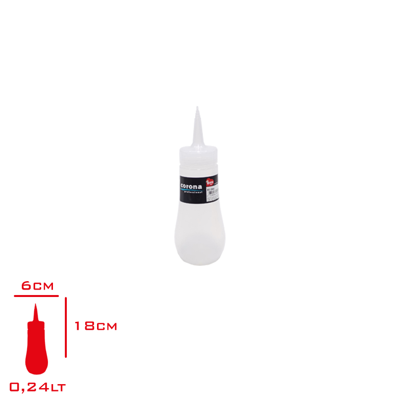 Bora Mayonez & Ketcap Şişe Kapaklı Tombul 240 Ml Şeffaf Bo-2064