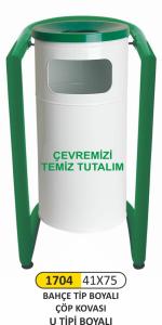 Arımetal Çöp Kovası Bahce U Tıpı 1704