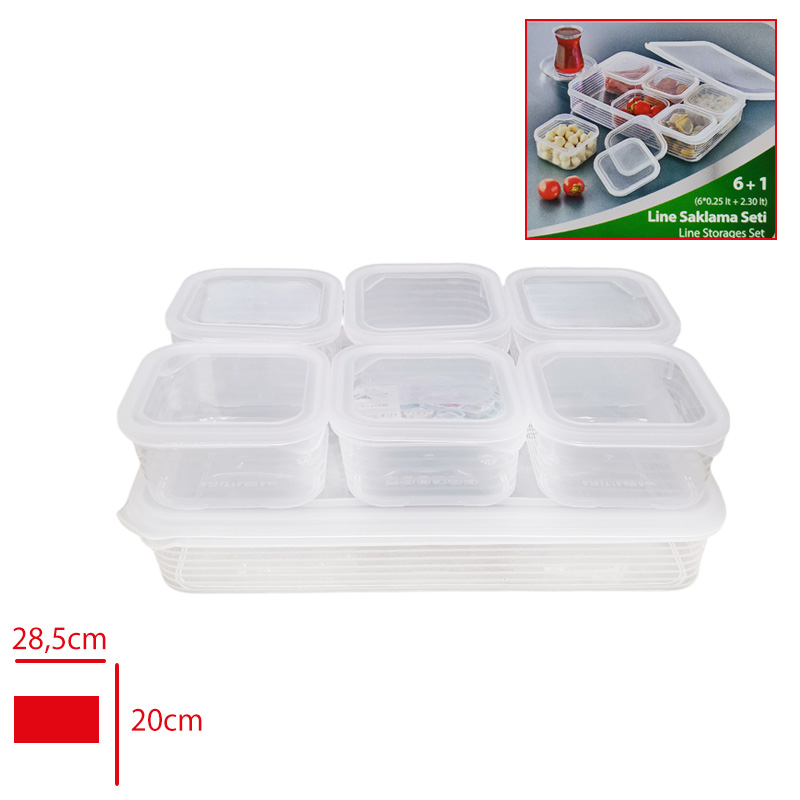 Kulac Saklama Kabı Setı Lıne 6+1 K154