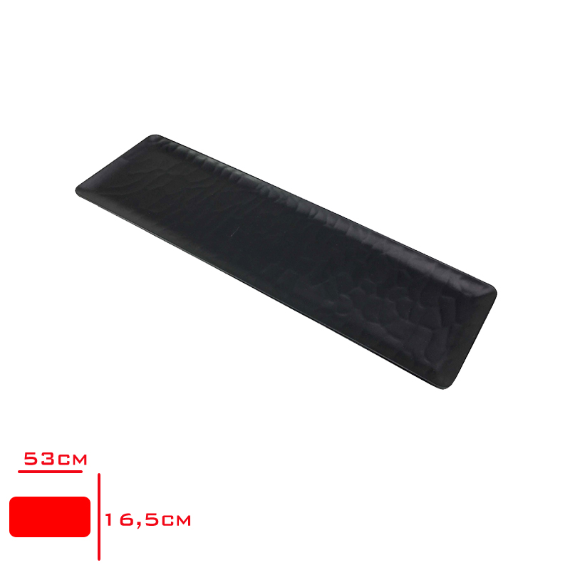Tria Porelın Rolyefli Sunum Tabak Siyah Gn 2/4 Tr537