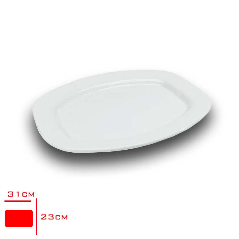 TRIA PORELIN KARE KAYIK TABAK 23X31 CM TR628