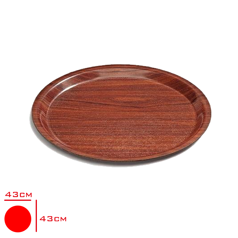 Tria Kraft Tepsı Yuvarlak Kaydırmaz 43 Cm Tfy43kmm