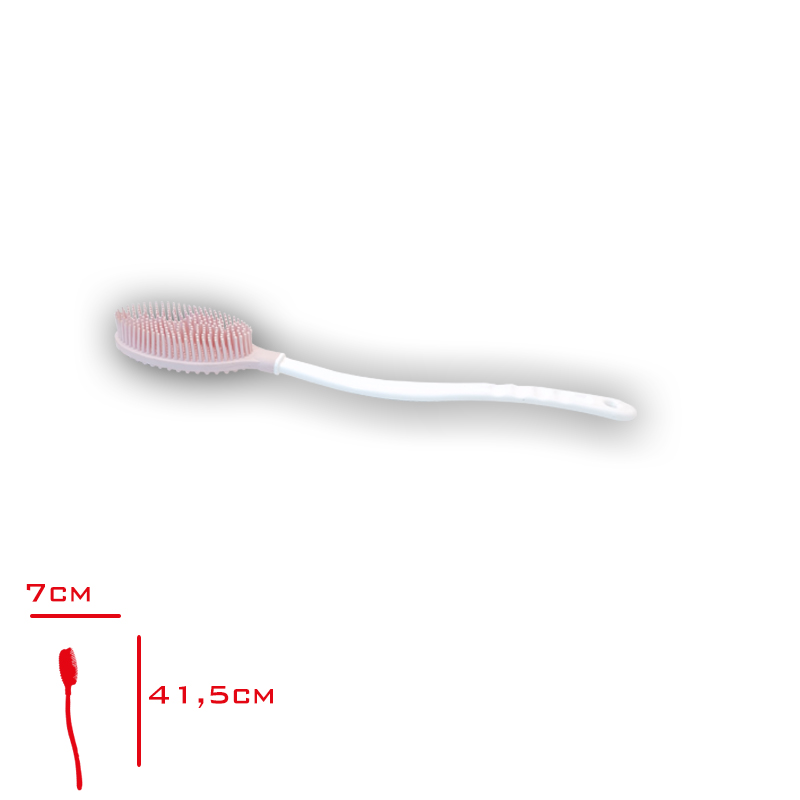 Gul Sılıkon Masaj ve Vucut Fırcası Uzun Saplı Gp-152