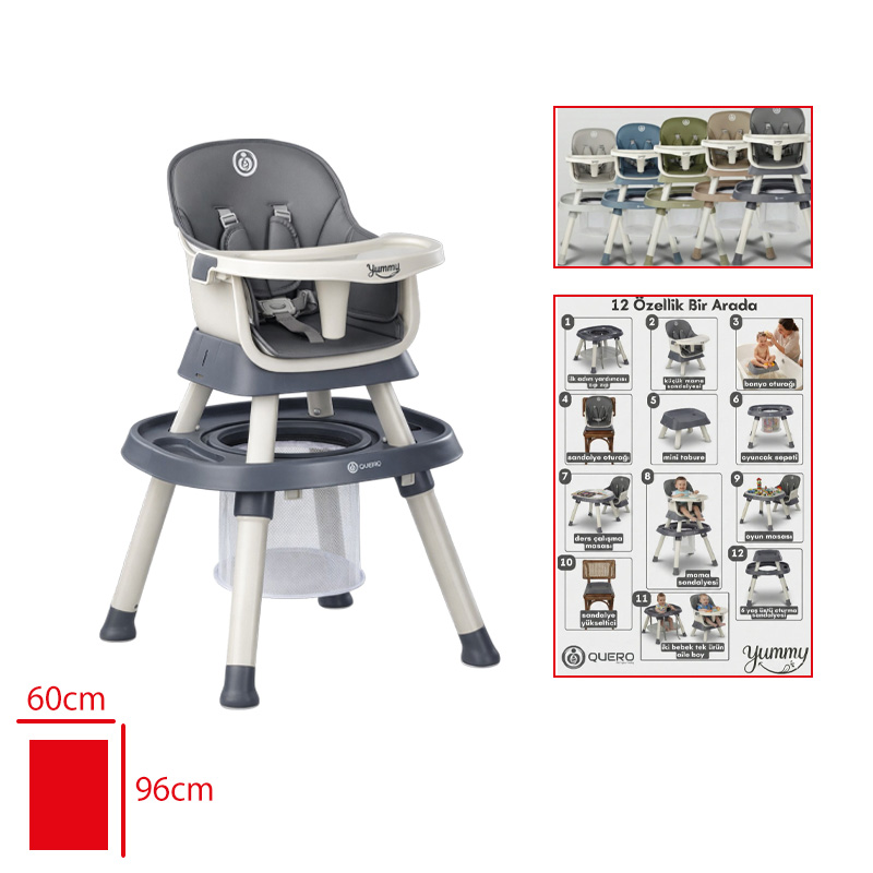 Perilla Mama Sandalyesı Quero Yummy Cok Fonksıyonlu Ccc65080