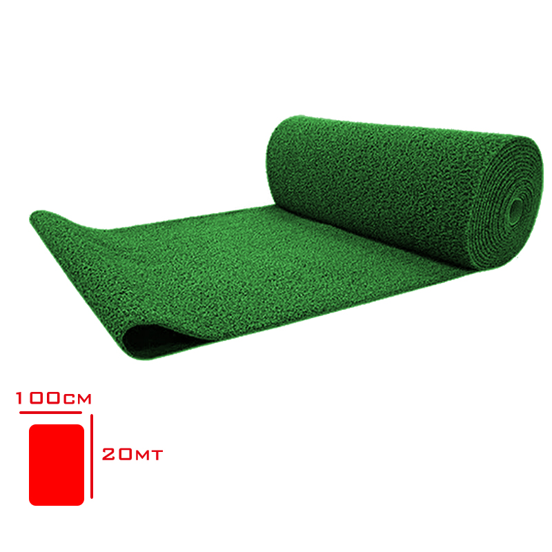 Kıvırcık Paspas Rulo Yeşil 1*20 Mt 12 Mm