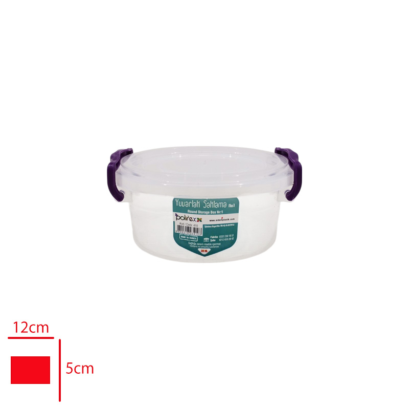 Erdem Saklama Kabı Yuvarlak 1 No 300 Ml 410
