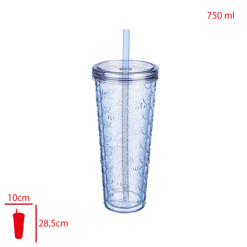 Tıtız Bardak Sparkle Pullu 750 Ml Ap-9518