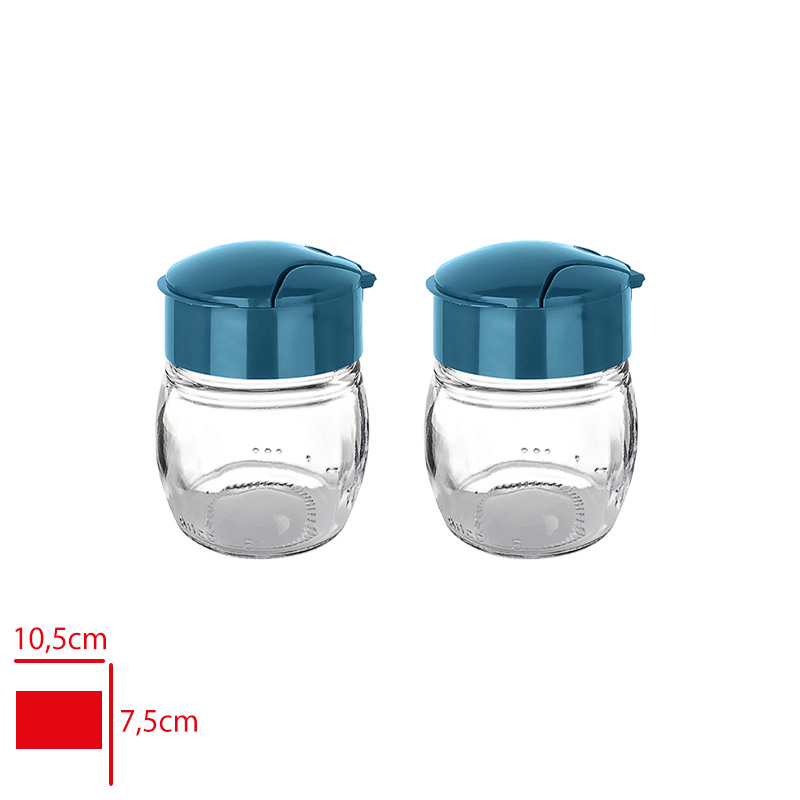 Tıtız Cam Tuzluk Perla 2'li Set 80 Ml Kc-210