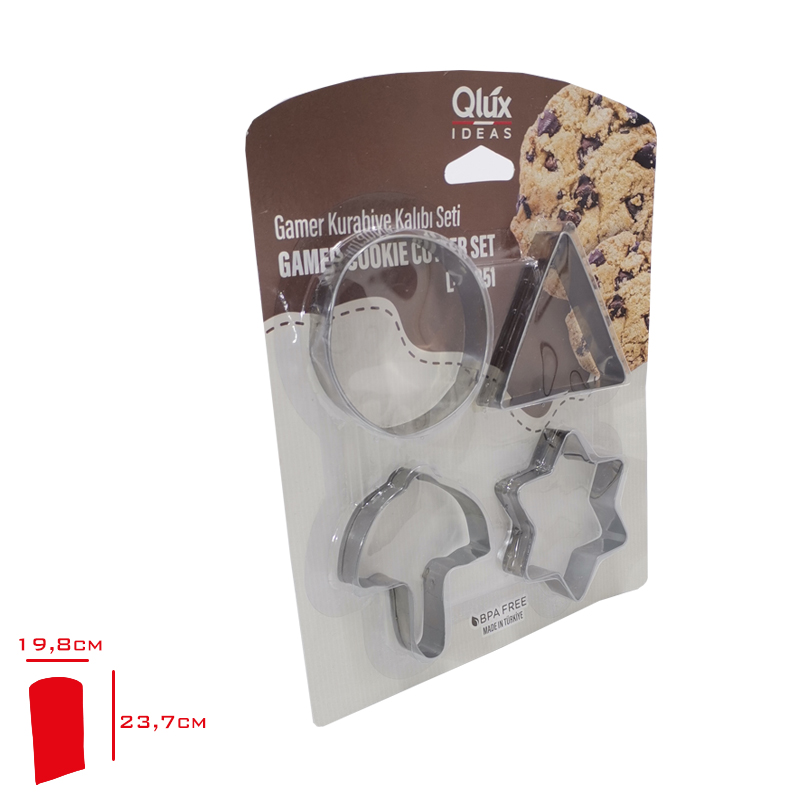 Avantage Kurabiye Kalıbı Setı Metal Gamer L-00851