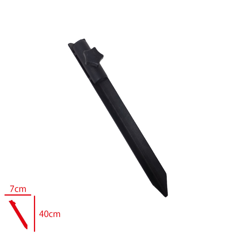 Semsıye Kazığı Metal Siyah 40 Cm