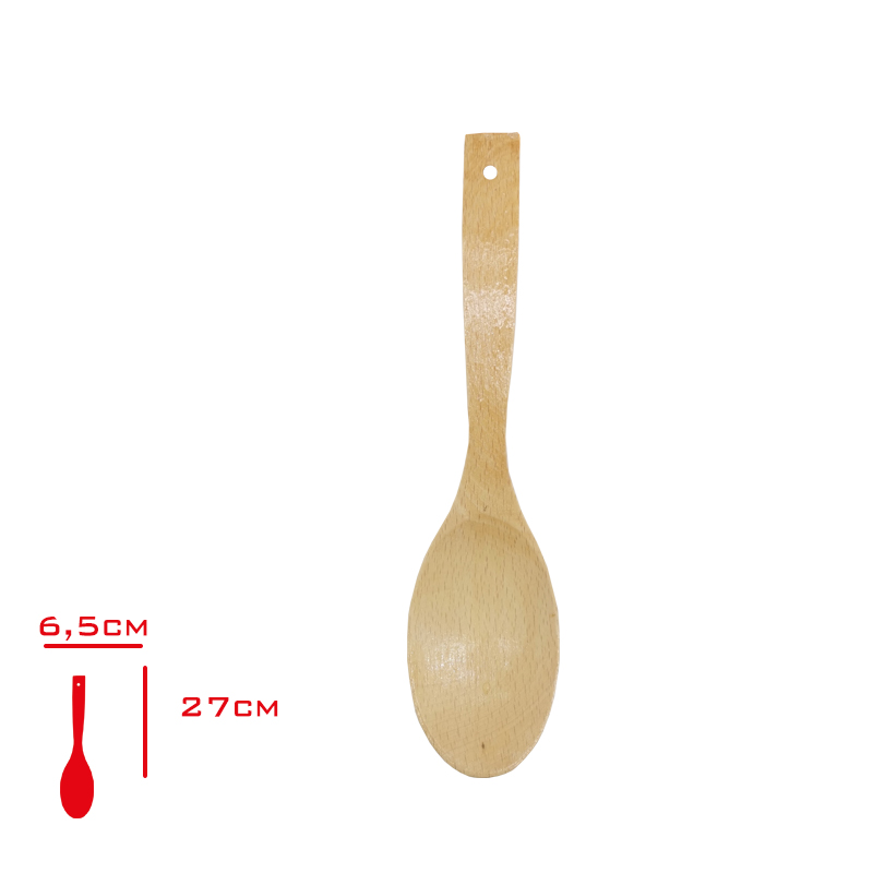 Baran Ahsap Yemek Kaşığı Vernıkli 3742
