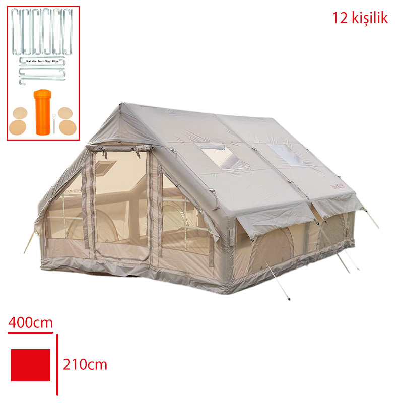 Monıcamp Sısme Kamp Cadırı 12 Kısılık 12 M2