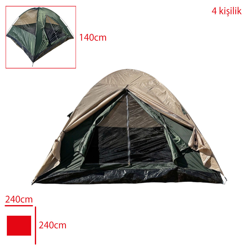 Monıcamp Kamp Cadırı Manuel 4 Kısılık