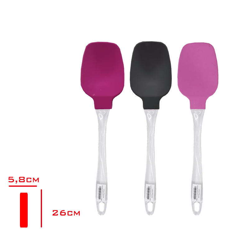 Leva Spatula Büyük Sılıkon Şeffaf Lv-30629