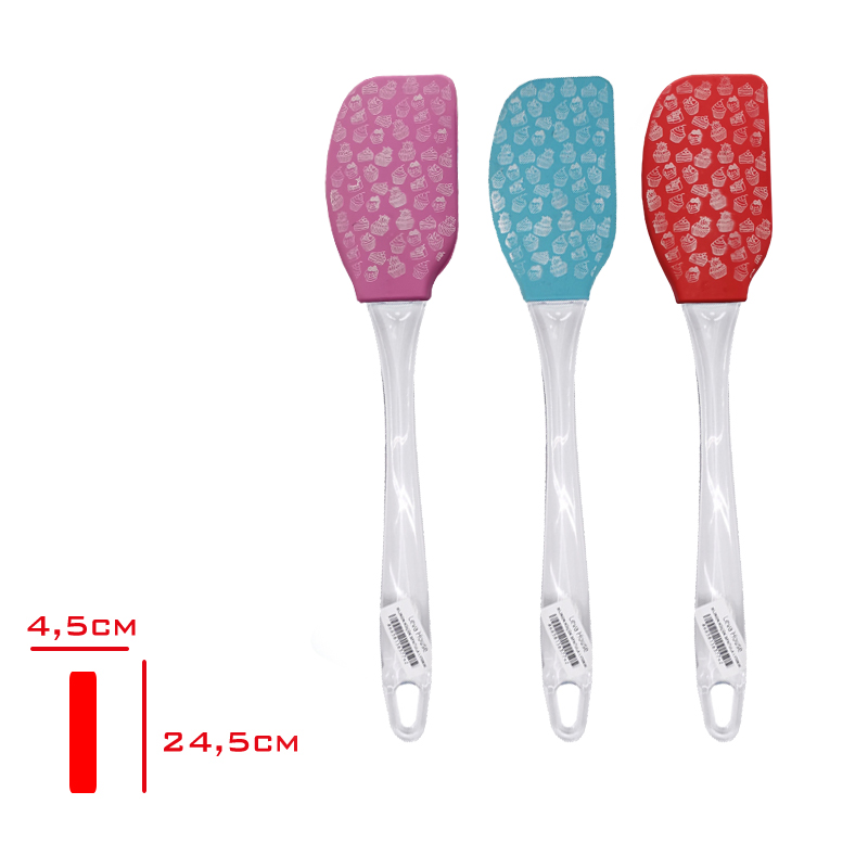 Leva Spatula Küçük Sılıkon Desenli Lv-30630