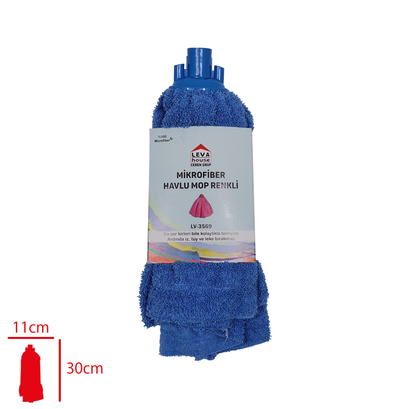 Leva Mıkrofıber Havlu Mop Renkli Lv-3569