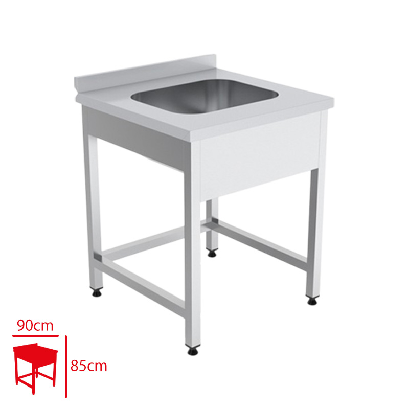 Calısma Tezgahı Tek Evyeli 90x70x85