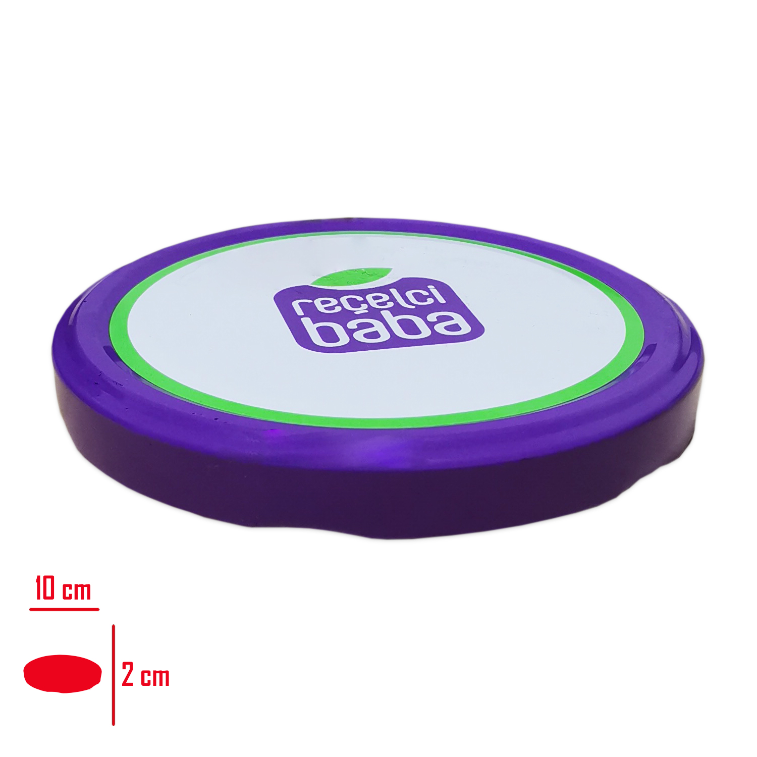 Kavanoz Kapağı Renkli Desenli Metal 100 Mm