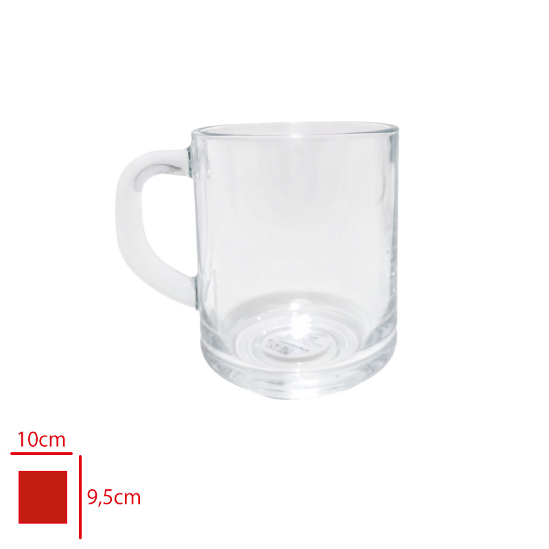 Pasabahce Cam Nescafe Bardağı Kulplu Dm-0205