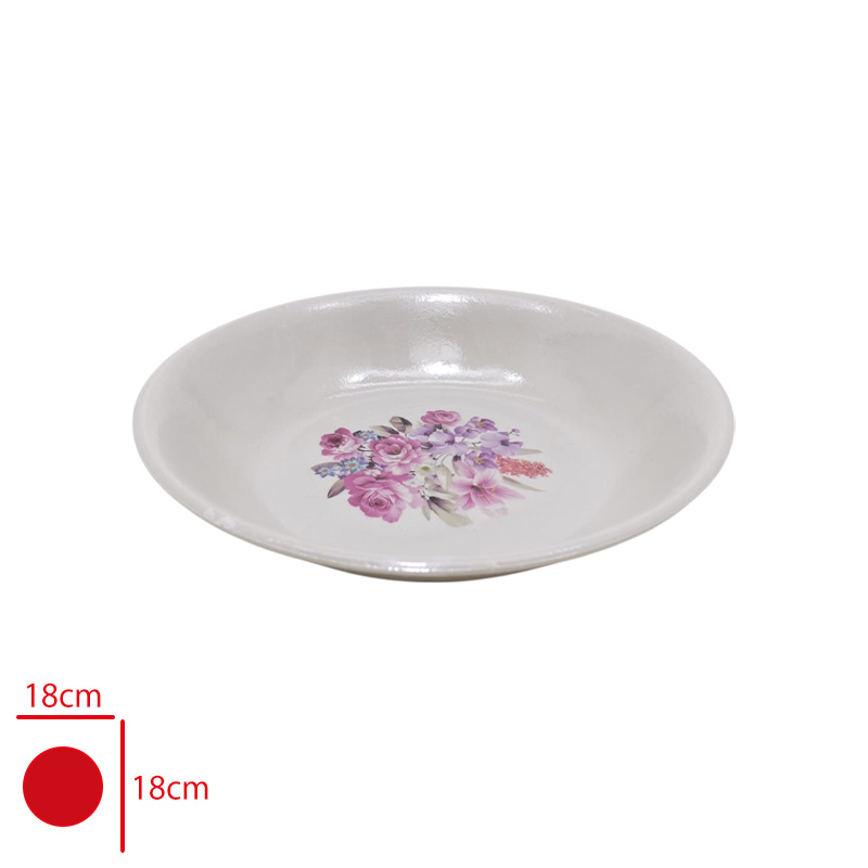 Melamın Tabak 18 Cm Cıcekli Kod:33