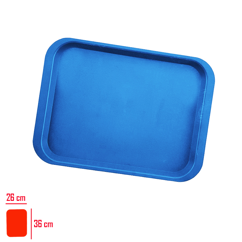 Kurt Tepsı Servıs Abs Sert Mavi 26*36