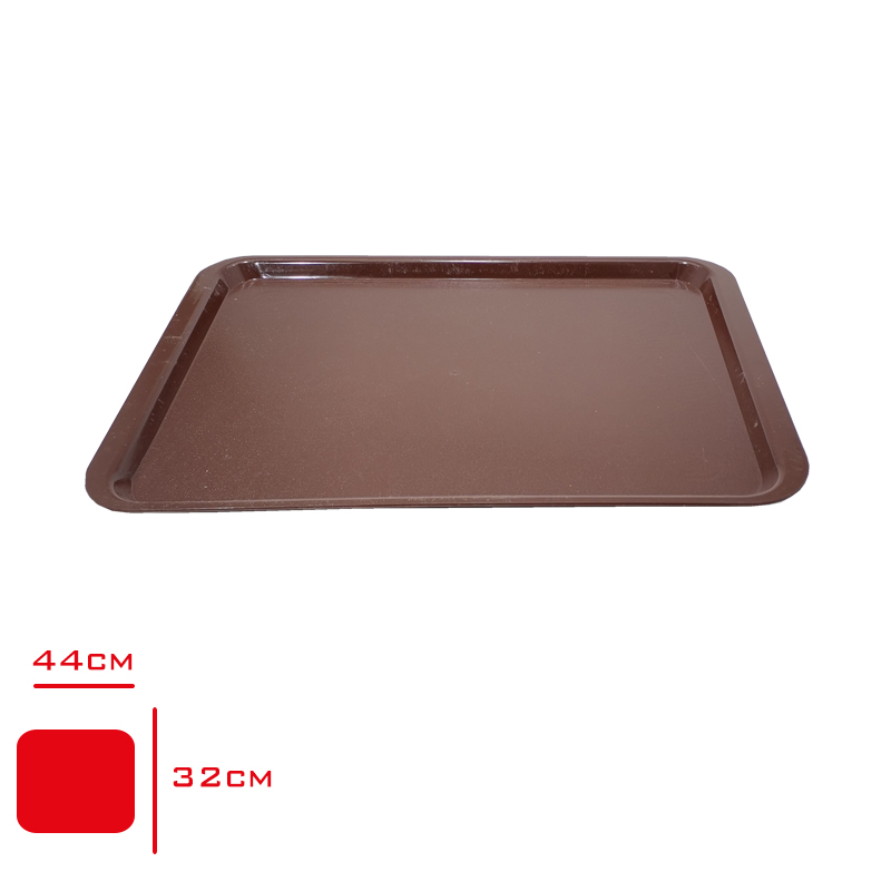 Kurt Tepsı Servıs Abs Sert Kahve 32*44