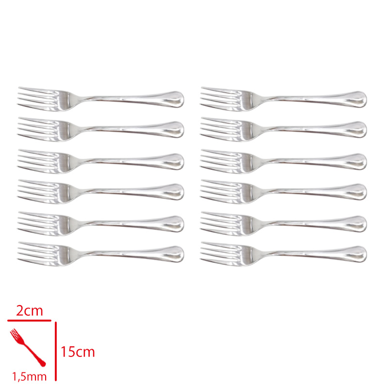 Kılıclar Defne Tatlı Çatalı 12'li 1,5 Mm 304