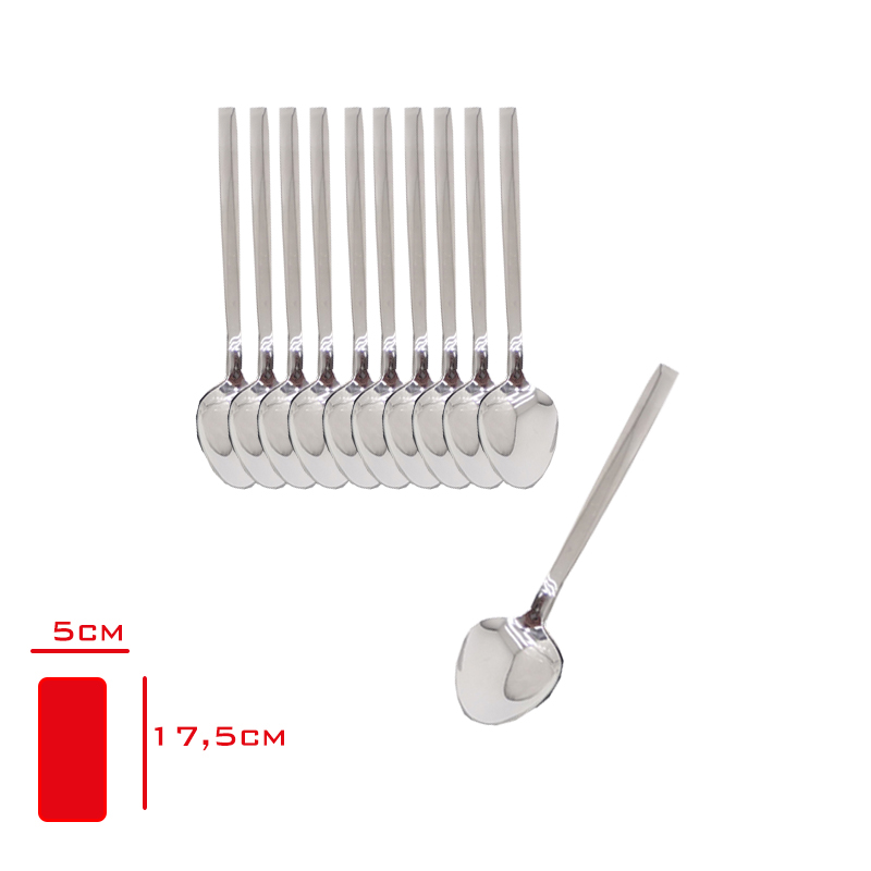 Kılıclar Vızyon Cubuk Tatlı Kaşığı 12'li 2,5 Mm 304