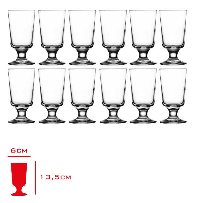 Pb Cam Kokteyl Bardağı Ayaklı Taverna 12'li 44912sl