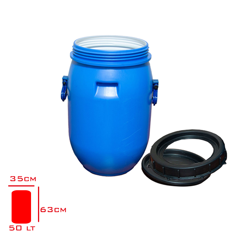 Varil 50 Lt Icı Beyaz Koseli